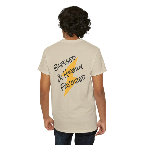 Blessed and Highly Favored Tee *on back*