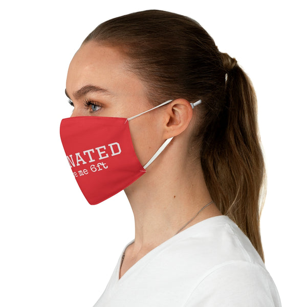 Red Vaccinated Face Mask