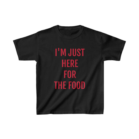 Kid's HERE FOR THE FOOD Tee---more colors!